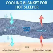 1PC Cooling Blanket for Hot Sleepers Lightweight